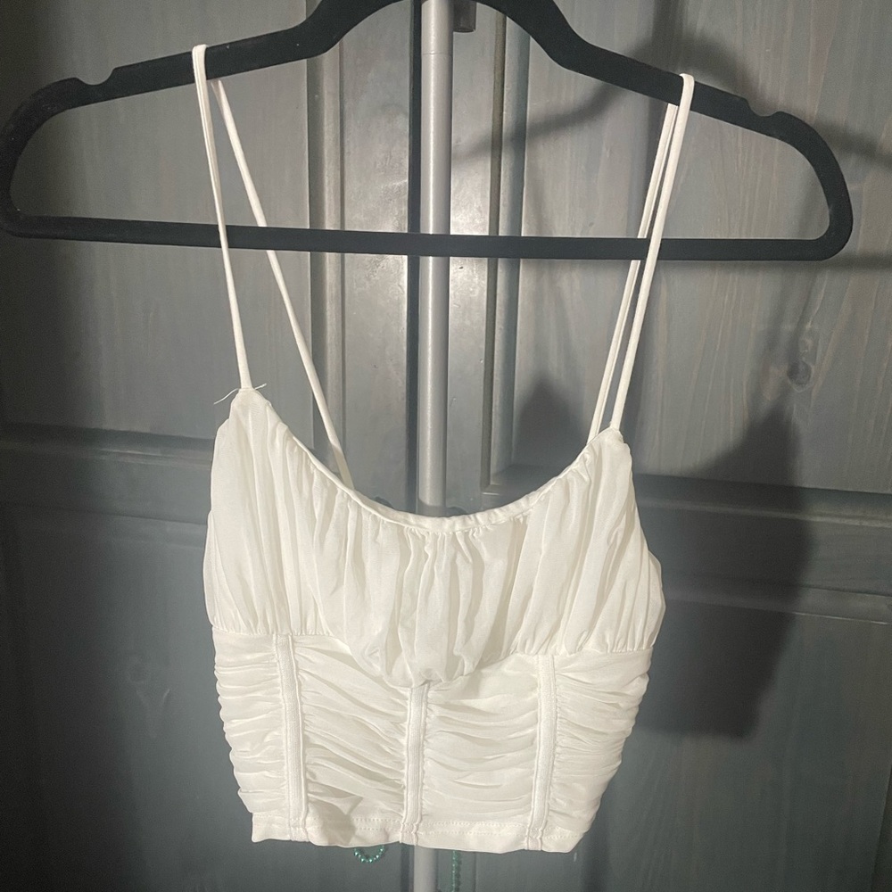 White Crop Top